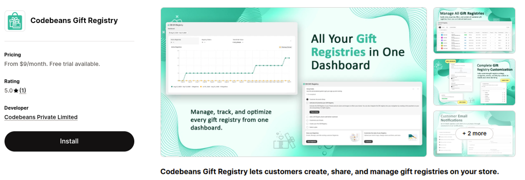 codebeans Gift Registry